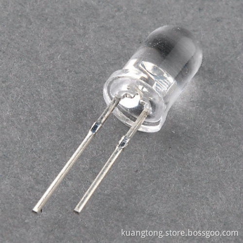 5mm round water clear lens ultra brightness led diode